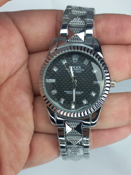 Women's Two Tone Silver/ White Watch