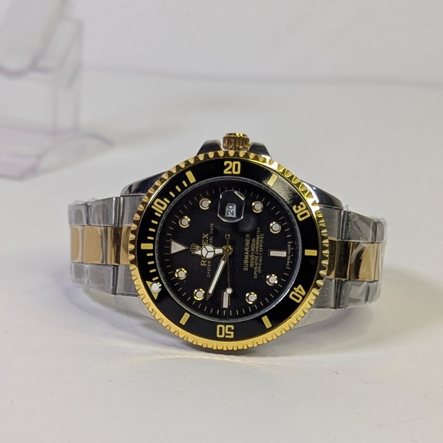 Bezel Rotating | Two Tone Golden / Black