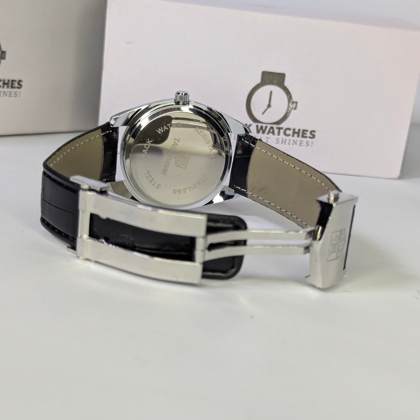 Leather Strap Men's Black Calibre 5 Watch