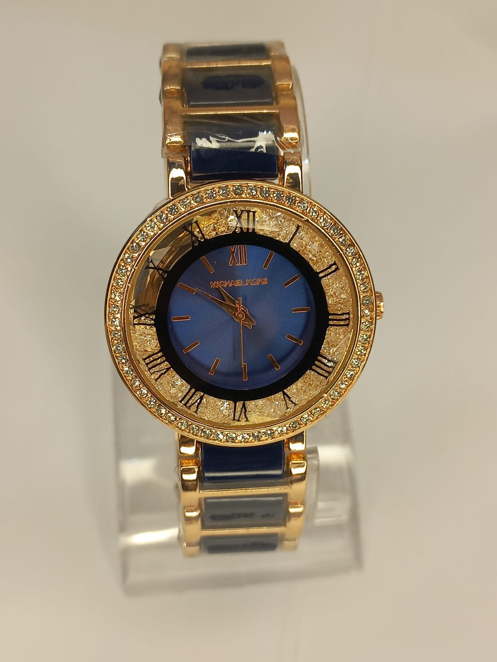 Two Tone Off Blue Golden Chain Dial