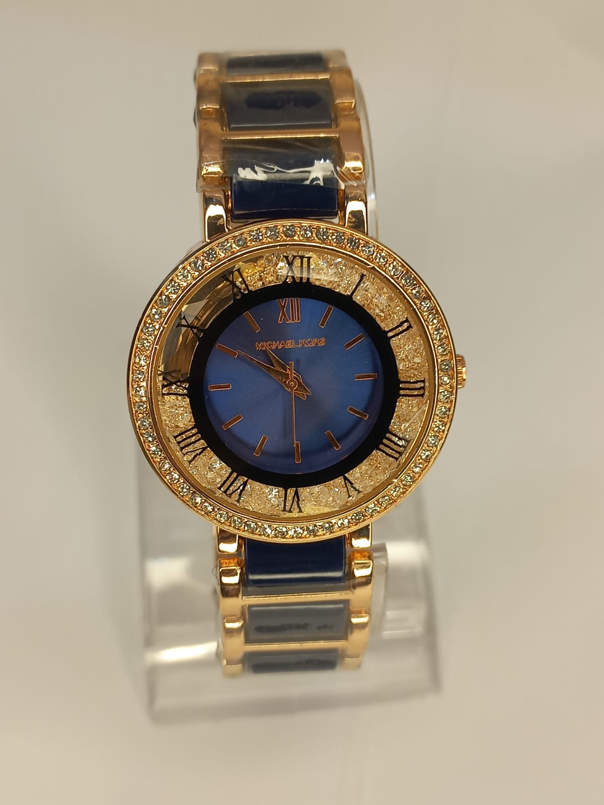 Two Tone Off Blue Golden Chain Dial