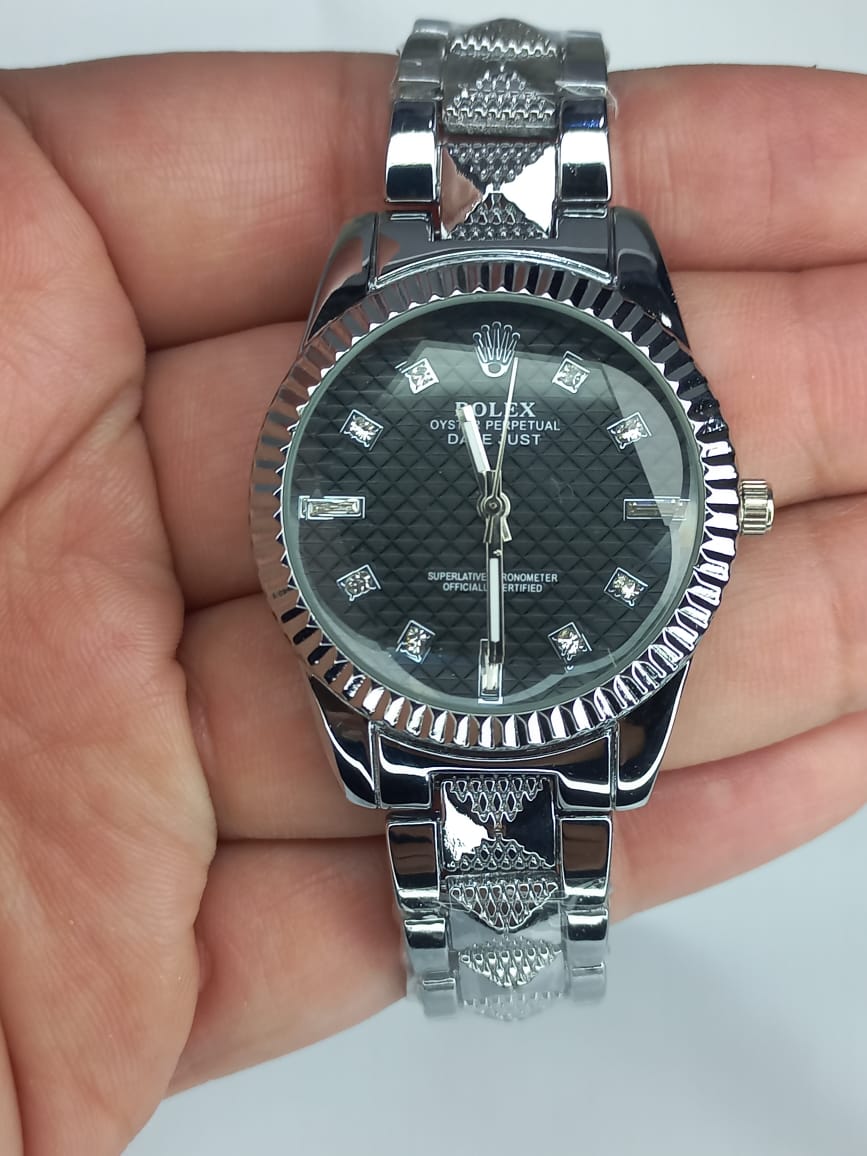 Women's Two Tone Silver/ Black Watch