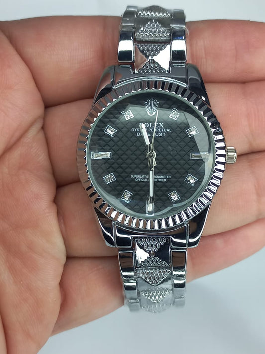 Women's Two Tone Silver/ Black Watch