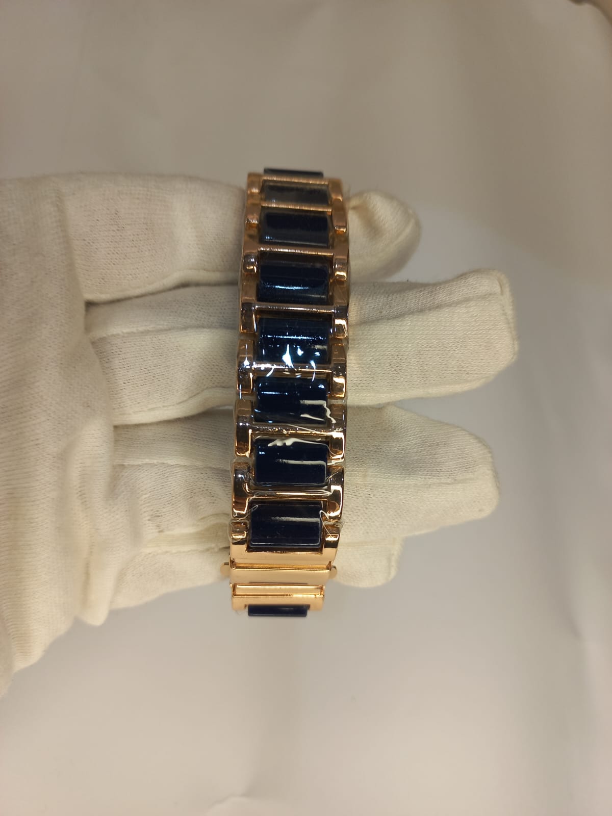 Two Tone Off Blue Golden Chain Dial